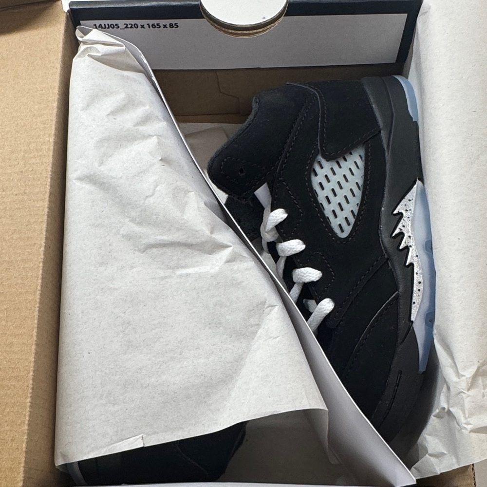 Jordan 5 Retro OG (TD) Black White Metallic Silver